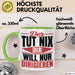Dirigent Geschenk Orchester Chorleiter Geschenkidee Tasse Der Tut Nix Der Will Nur Dirigieren Kaffee-Becher Grün Trendation