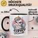 Sarkastisches Einhorn Tasse Geschenk Lustige Geschenkidee Spruch Mir Doch Egal Schwarz Trendation