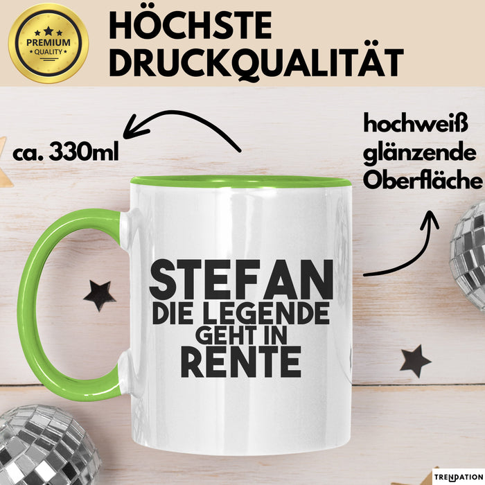 Stefan Tasse Stefan – Die Legende Geht In Rente Geschenk