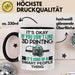 3D Drucker Tasse "Okay 3D Printing Smart People Thing" TechnikGeschenkidee Schwarz Trendation