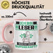 Leser Tasse Geschenk für Leser Geburtstag Lustiger Spruch Kaffee-Becher Was Ist Deine Superkraft Rosa Trendation