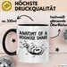 Reptil Schlange Tier Tasse Geschenk Lustige Geschenkidee Spruch Anatomie Einer Hakennasennatter Schwarz Trendation