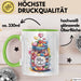 Liebe Romantisch Geburtstagsfeier Tasse Geschenk Lustige Geschenkidee Spruch Alles Liebe Grün Trendation