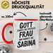 Sabina Tasse Geschenk Gott Formte Die Perfekte Frau Sabina Geschenkidee Rot Trendation