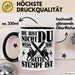 Waldarbeiter Geschenk Tasse Du Bist Nicht Du Wenn Die Kette Stumpf Ist Holz-Arbeiter Kettensäge Kaffee-Becher Schwarz Trendation