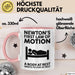 Physiker Tasse Geschenk Newtons Erstes Bewegungsgesetz Rosa Trendation