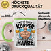 Glatzkopf Männer Tasse Geschenkidee Du Brauchst Keine Haare Grün Trendation