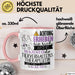 Tierverhaltenstherapeutin Tasse Geschenk Lustiger Spruch Bitte Erheben Sie Sich Seine Majestät Die Tierverhaltenstherapeutin Betritt Den Raum Rosa Trendation