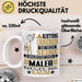 Maler Geschenk Tasse Lustiger Spruch Erheben Sie Sich Der Maler Betritt den Raum Weiß Trendation