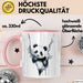 Panda Tierliebhaber Tasse Geschenk Lustige Geschenkidee Spruch Rosa Trendation