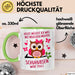 Eule Tierliebhaber Tasse Geschenk Lustige Geschenkidee Spruch Heute Möchte Ich Was Mit Menschen Machen Schuhubsen Wäre Toll Grün Trendation