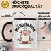Schaf Tier Bauer Tasse Becher Geschenk Lustige Geschenkidee Spruch Mahditation Trendation