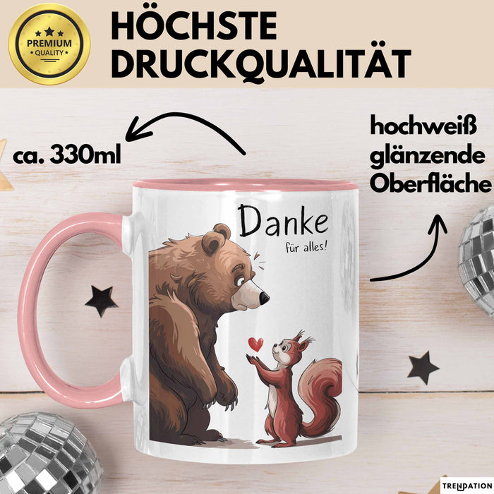 Lehrer Wertschätzung Danke Tasse Geschenk Lustige Geschenkidee Spruch Danke Für Alles Rosa Trendation