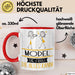 Model Geschenk Tasse Becher Die Frau Die Allen Kann Geschenkidee für eine Model Lustig Rot Trendation