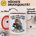 Sarkastische Katze Tasse Geschenk Lustige Geschenkidee Lebe Liebe Lache Rot Trendation