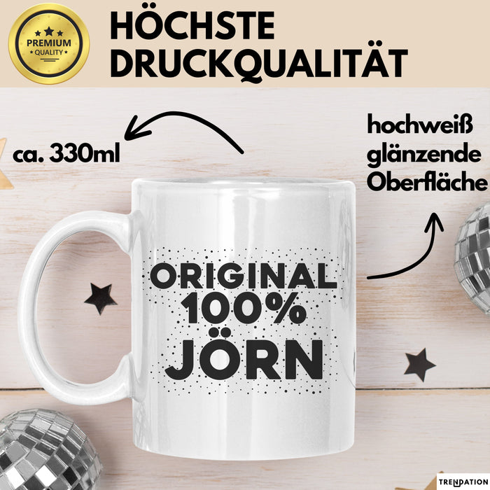 Joern Tasse Original 100% Joern Geschenk Weiß Trendation