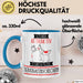 Tierverhaltensforscherin Tasse Geschenk Becher Stark Attraktiv Furchtlos Tierverhaltensforscherin Lustige Geschenkidee Blau Trendation