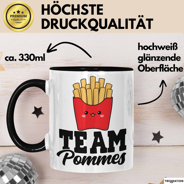 French Fries Tasse Pommes Frites Team Fritten Fans Trendation