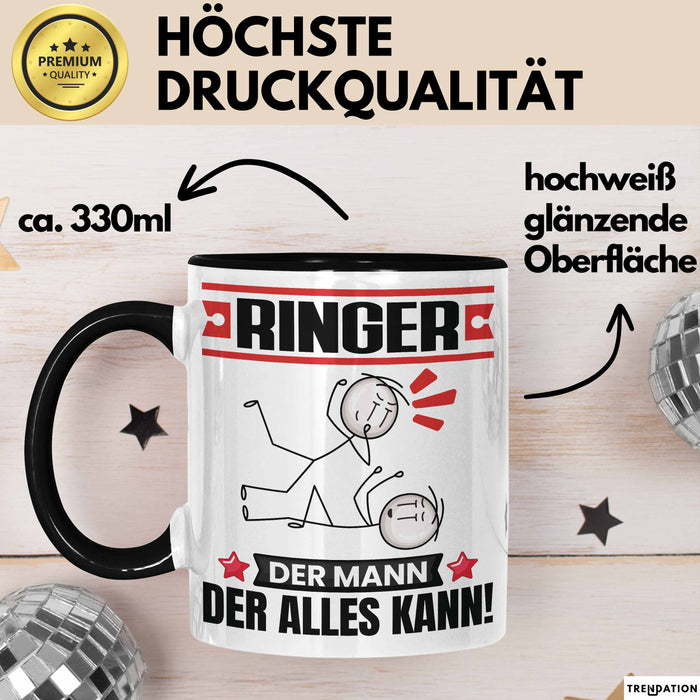 Ringer Tasse Geschenk für Ringer Der Mann Der Alles Kann Geschenkidee zum Geburtstag Trendation