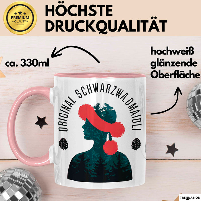 Sarkastisch Sarkasmus Tasse Geschenk Lustige Geschenkidee Spruch Original Schwarzwaldmaidli Rosa Trendation