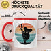 Retro Koala Tierliebhaber Tasse Geschenk Lustige Geschenkidee Spruch Rot Trendation