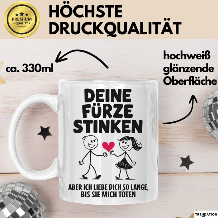 Liebe Tasse Geschenk Deine Fuerze Stinken Ich Liebe Dich Geschenkidee Partner Weiß Trendation
