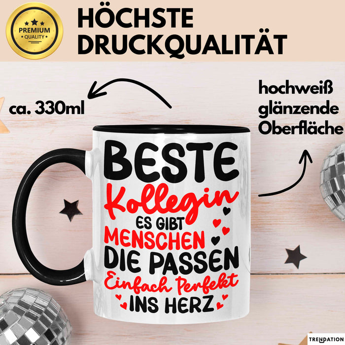 Bürokollege Tasse Geschenk Lustige Geschenkidee Spruch Beste Kollegin Trendation