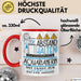 Aquarianerin Tasse Geschenk Lustig Abstand Halten Hochleistungs-Aquarianerin Mit Drang Zur Perfektion Bei Der Arbeit Rot Trendation