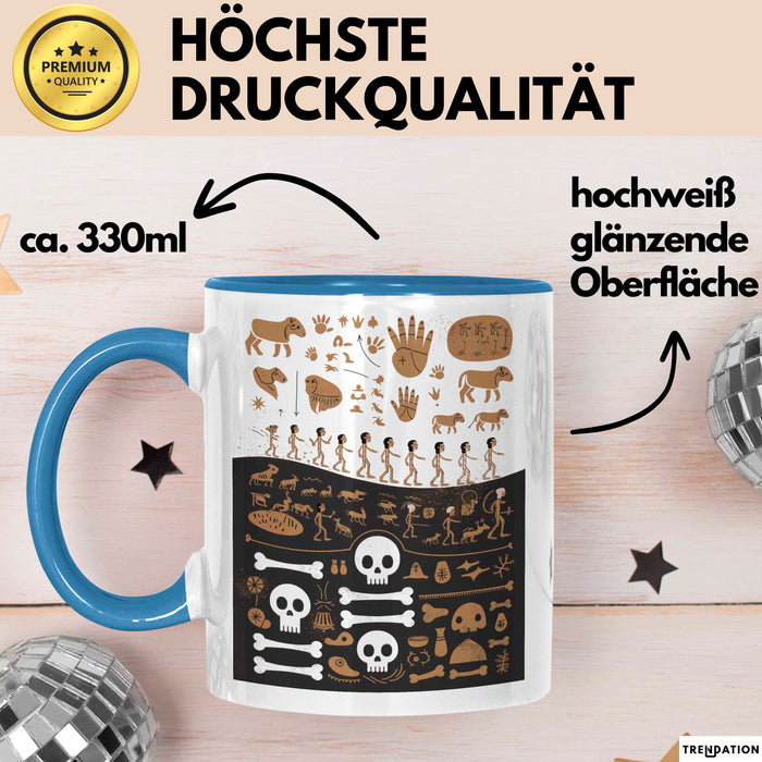Anthropologe Tasse Geschenk Lustige Geschenkidee Spruch Für Kultur Entdecker Blau Trendation