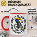 Mountainbike Tasse Geschenk für Mountainbiker Männer Geschenkidee MTB Mountainbike Berge MTB Don't Follow Me I Do Stupid Things Kaffee-Becher Rot Trendation