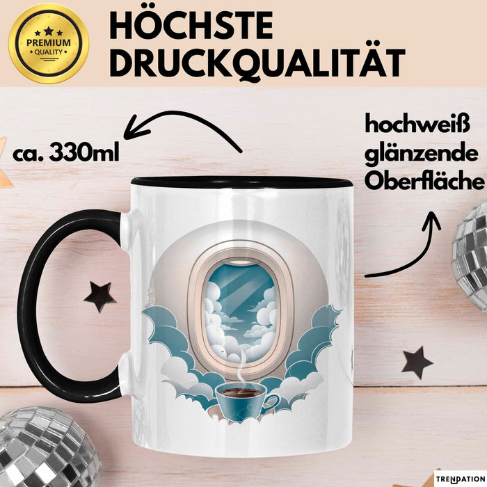 Flugbegleiter Tasse Geschenkidee Kabinencrew Lustiger Spruch Geschenkidee Lustig Trendation