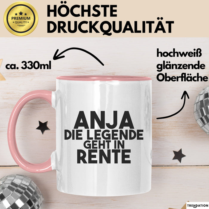 Anja Tasse Anja – Die Legende Geht In Rente Geschenk