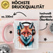 Fuchs Tierliebhaber Tasse Geschenk Lustige Geschenkidee Spruch Rosa Trendation