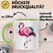Flamingo Tier Tasse Geschenk Lustige Geschenkidee Spruch Grün Trendation