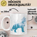 Wolf Tasse Geschenk Heulender Wolf Vögel Mond Silhouetten Geschenkidee Lustig Weiß Trendation