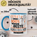 Beste Hundefrisörin Der Welt Tasse Geschenk für Eine Hundefrisörin Geprüft Und Sicher Geschenkidee Geburtstag Weihnachten Blau Trendation