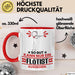 Flötist Geschenk Tasse So Gut Kann Nur Ein Flötist Aussehen Geschenkidee Kaffee-Becher Rot Trendation
