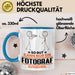 Fotograf Geschenk Tasse So Gut Kann Nur Ein Fotograf Aussehen Geschenkidee Kaffee-Becher Blau Trendation