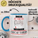 Parkour-Trainerin Tasse Geschenk Becher Stark Attraktiv Furchtlos Parkour-Trainerin Lustige Geschenkidee Blau Trendation