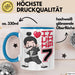 Kinder Tasse Geschenk Ich Bin 7 Ninja Herz Spruch Lustiger Becher Blau Trendation