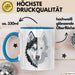 Wolf Tasse Geschenk Wolf für Wildtierfreunde Blau Trendation