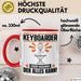 Keyboarder Tasse Geschenk für Keyboarder Der Mann Der Alles Kann Geschenkidee zum Geburtstag Rot Trendation