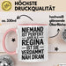 Regina Tasse Geschenk Niemand Ist Perfekt Regina Verdammt Nah Dran Geschenkidee Rosa Trendation