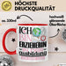 Erzieherin Ausbildung Start Geschenk Tasse Ich Bin Erzieherin In Der Ausbildung Ich Darf Das Kaffee-Becher Geschenkidee Rot Trendation
