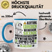 Synthesizer-Spieler Geschenk Tasse Lustiger Spruch Erheben Sie Sich Der Synthesizer-Spieler Betritt den Raum Blau Trendation
