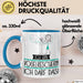 Geschenk für Vogelrescuerin Tasse Lustige Geschenkidee Geburtstag Ich Bin Vogelrescuerin Ich Darf Das Blau Trendation