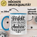 Andrea Tasse Geschenk Perfekt Sein Kann Jeder Geschenkidee Geburtstag Blau Trendation