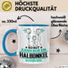 Halbonkel Geschenk Tasse So Gut Kann Nur Ein Halbonkel Aussehen Geschenkidee Kaffee-Becher Blau Trendation