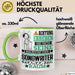 Songwriter Geschenk Tasse Lustiger Spruch Erheben Sie Sich Der Songwriter Betritt den Raum Grün Trendation