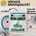 Mountainbiker Tasse Geschenk für Mountainbiker Geburtstag Lustiger Spruch Kaffee-Becher Was Ist Deine Superkraft Blau Trendation